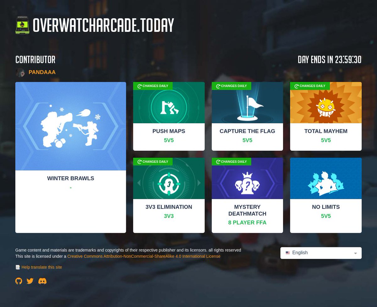 Daily Overwatch arcade modes tweet media