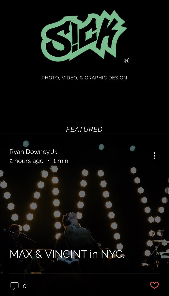 Introducing our new FEATURED page!

Concerts, events, shoots with a S!CK touch.

Come and check it out 👀💯🔥

sickarewe.com/featured

#SICK #sickarewe #featured #blog #website #update #new