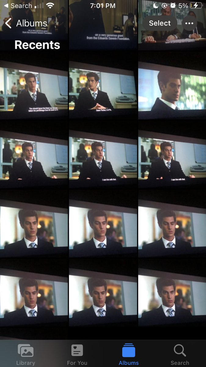 7weekslive's tweet photo. got high and took pictures of andrew garfield in the social network like it was a concert https://t.co/OmyzJvsRWN