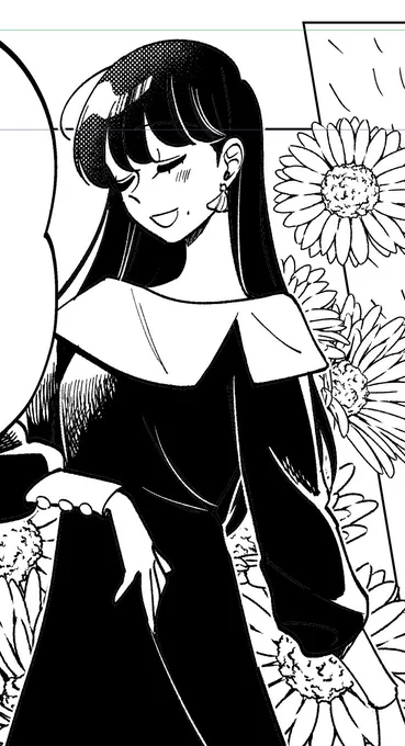 進捗〜
こういう女性らしいポージング描くの好き 