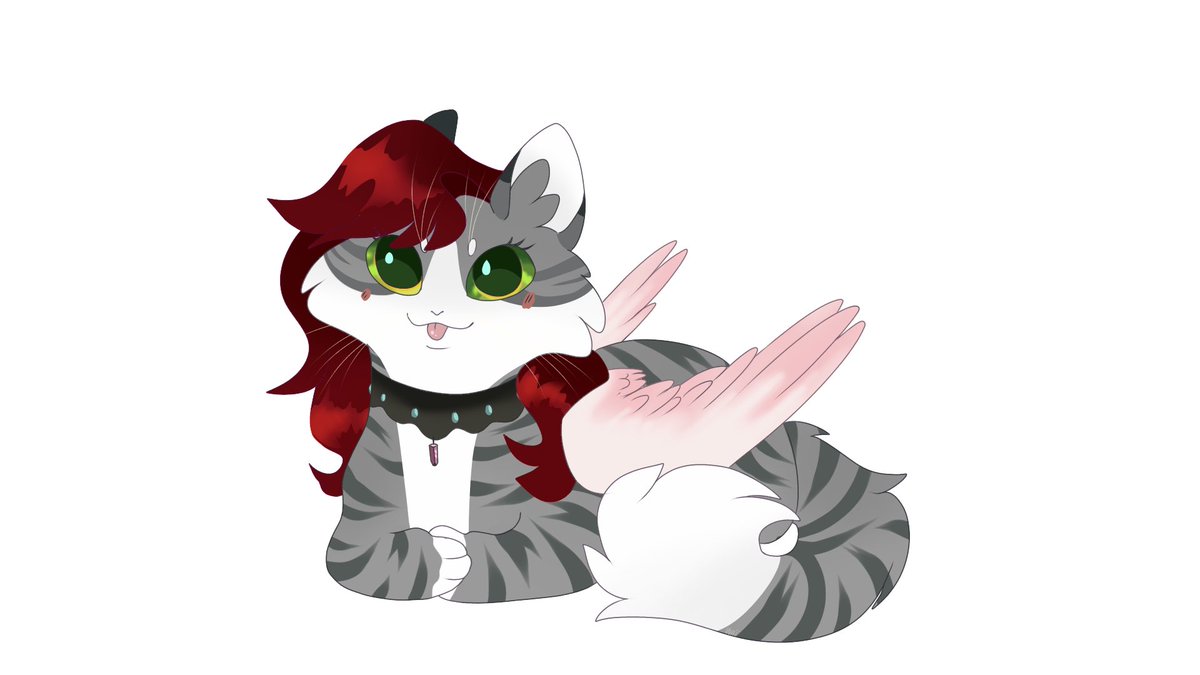 _Moved_forever_'s tweet photo. Sticker doodle for @KittenCanadian ! Commissions like this are still open and cost 8€ via paypal ! 
#commissionsopen https://t.co/qY9l3oy7dd