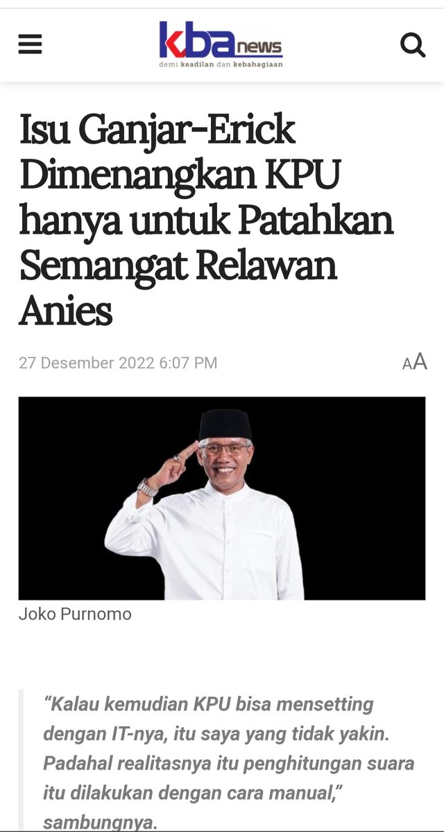 MGhufro38074283's tweet photo. DULU PAKE QUICK COUNT UNTUK MELEMAHKAN MENTAL SAKSI2 TPS DAN RELAWAN SUPAYA GAK NGAWAL HASIL SUARA  SEKARANG LEBIH GASIK LG DG SURVEY ABAL2 DAN KPU !!! https://t.co/vvYtLDbtPQ
