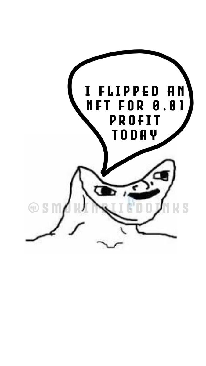 SmkinBiigDoinks's tweet image. profit is profit? 

#NFTs #PudgyPenguins #Ethereum