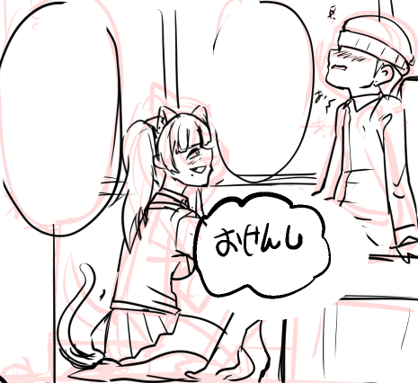 蓮乃上みや同人誌進捗
ネームからラフ制作中～(≧∇≦*) 