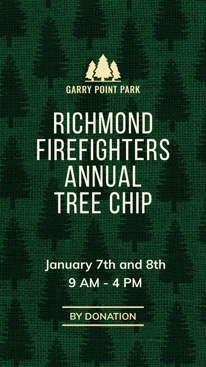 We hope to see everyone January 7th and 8th for our annual tree chip!