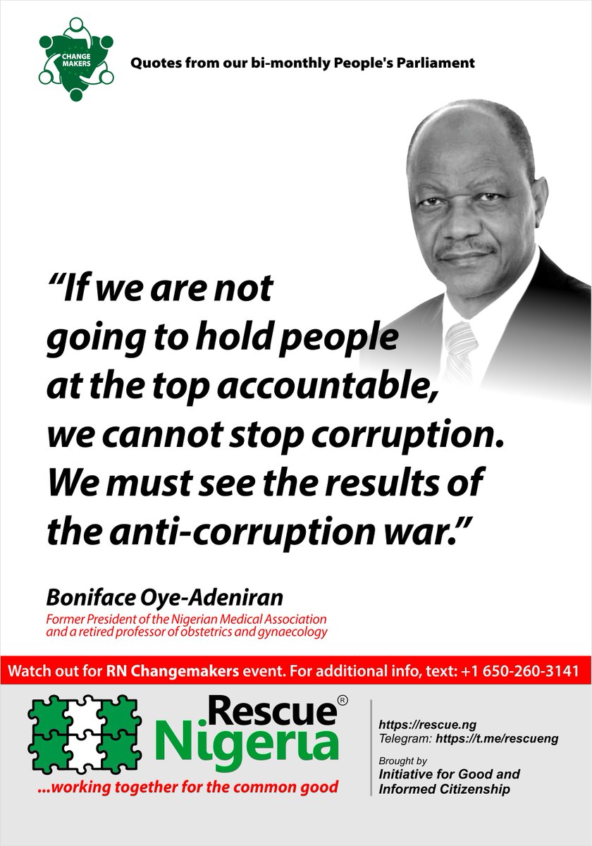 RescueNigeria1's tweet photo. Quotes from Rescue Nigeria's People's Parliament
#gbebody #ourmumudondo #wisevoter #rescuenigeria #changemakers #wakeupnigerians #nigeriavotes2023 https://t.co/WflQ0DTKtV