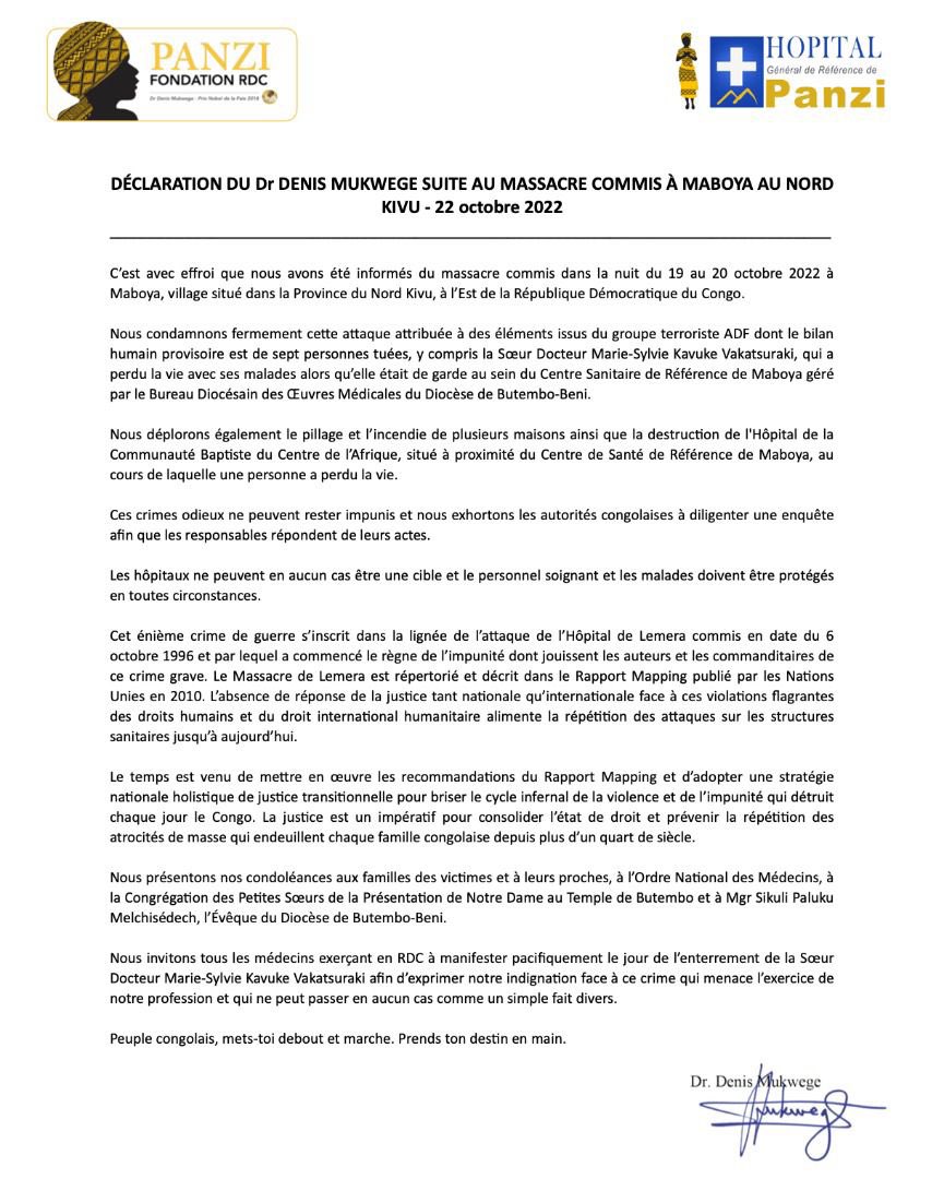 jbserugo's tweet photo. Ttes les vies n’ont-elles pas la même valeur?Pour médecin de #Maboya, vs avez signé un long texte,cité les noms d la victime &amp; auteurs,présenté condoléances à la famille &amp;communauté,appelé à manifester!Pour Dr Merci,vous en faites un anonyme,victime d’un vulgaire meurtre.Trivial! https://t.co/rGsxUAMgTV