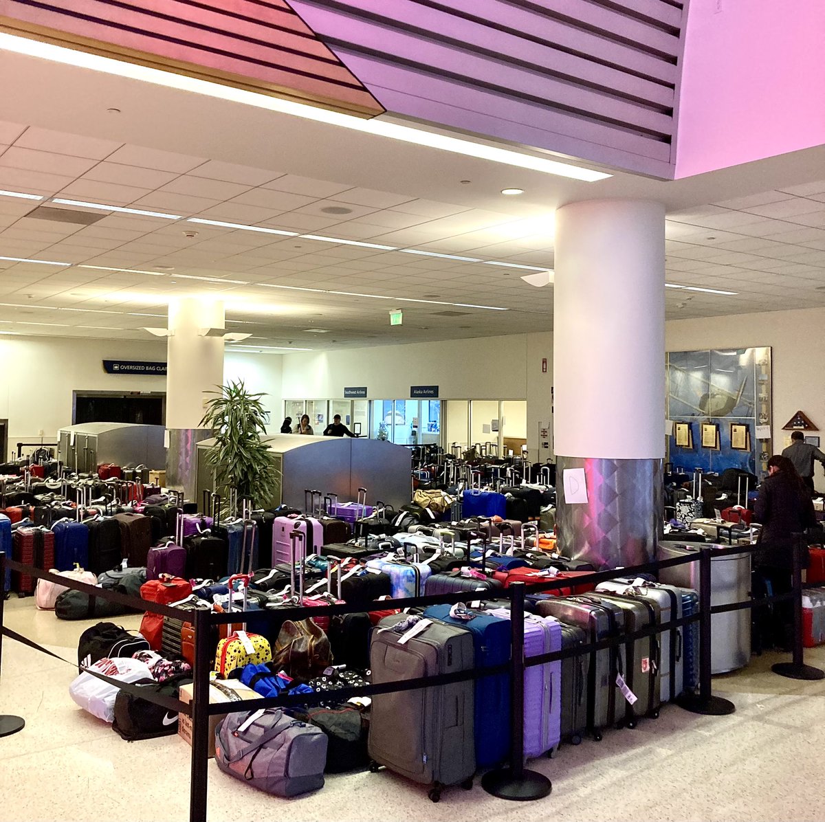 #SJC Southwest and Alaska :(