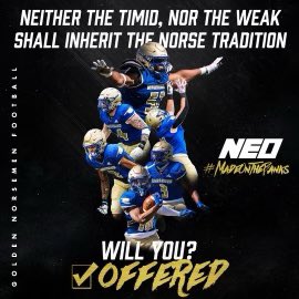 braxton_street's tweet photo. #AGTG NEO Offered🟦⬜️ Blessed and Grateful for this opportunity!!
@CoachCrissup @Norsemen_FB
#NEOFootball #MadeontheBanks
@VcakeW @coach_Rstreet @BruceLeeHarrel1 https://t.co/LIX0HagsNW