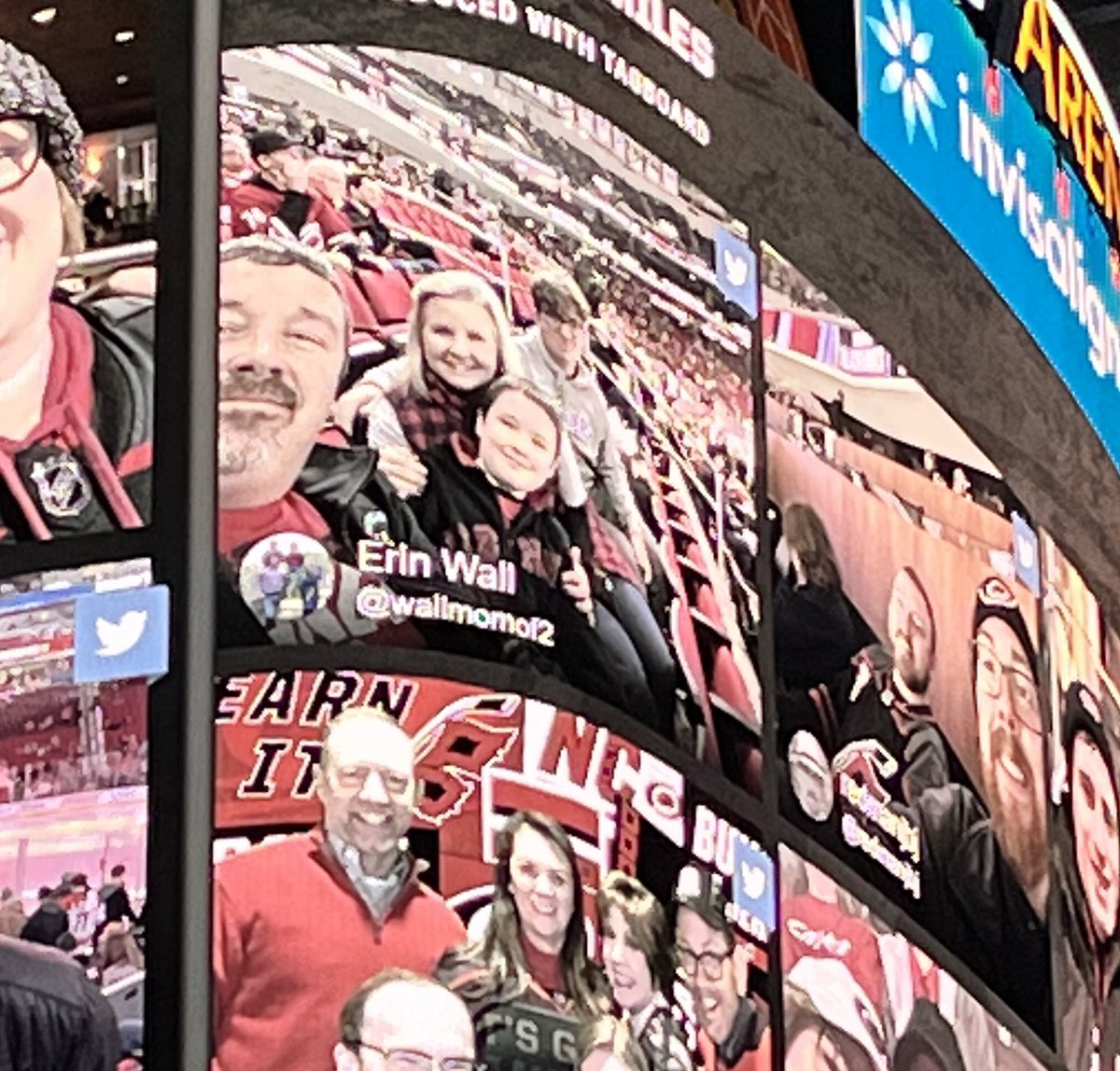 We made the Jumbotron! ❤️ #Caniacsmiles