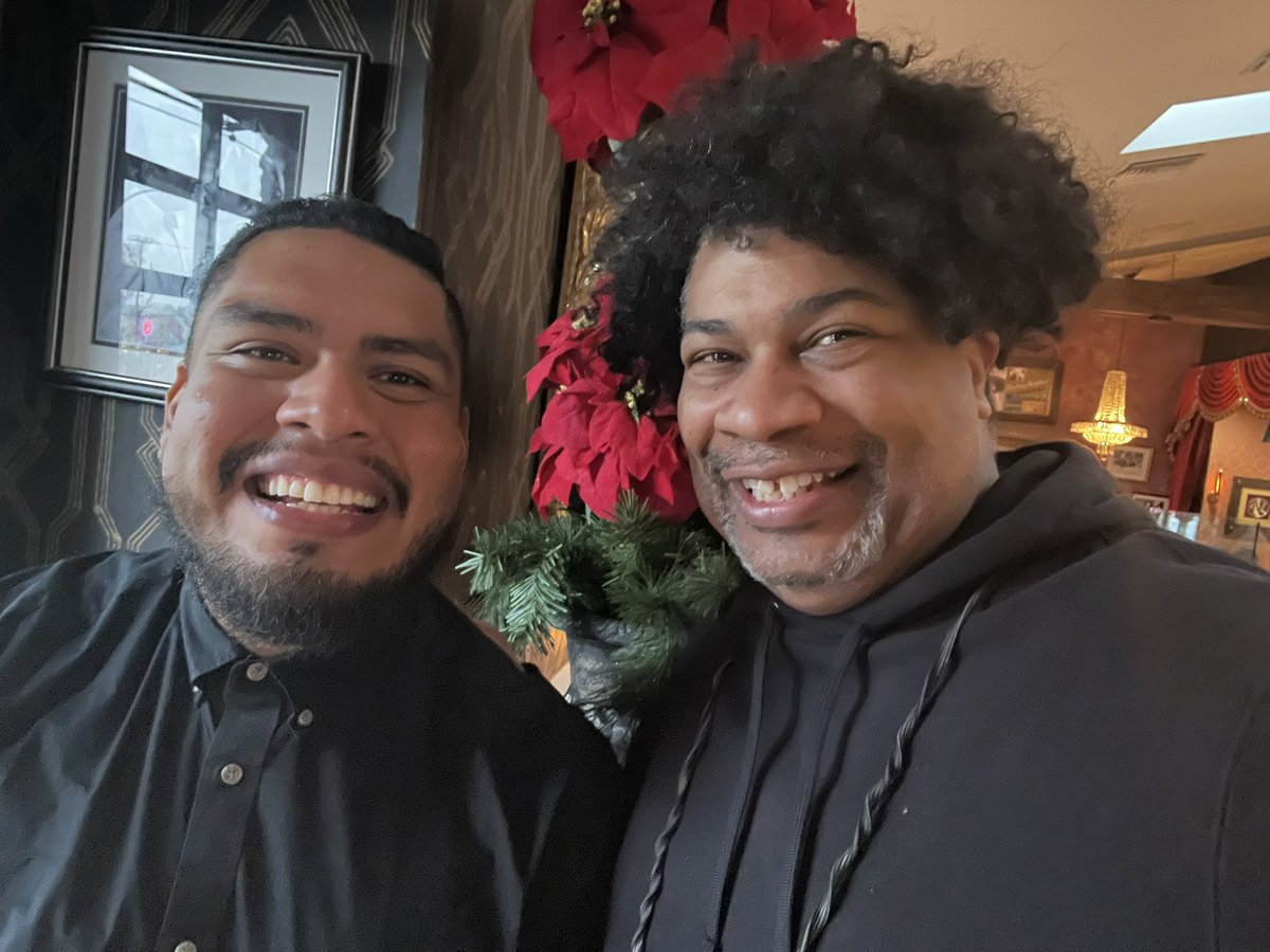JamesLottJr1's tweet photo. Josh is not in the booth ( #afterbuzztv reference). Great time reuniting in person @joal323 https://t.co/3fAI5No75z