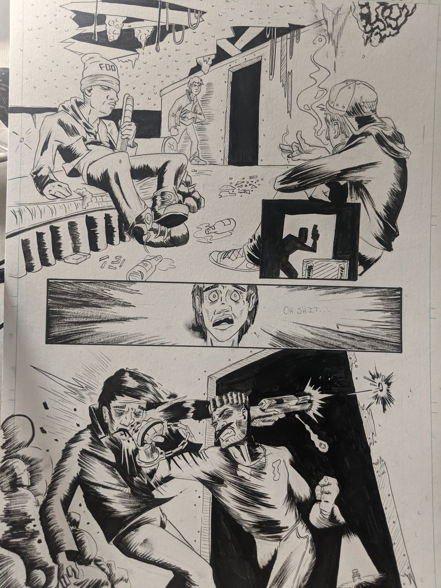 Needasword's tweet photo. @CharlesStickney @indiecomicszone Hate that I'm kinda late to the party, but here's a few pages I've completed this year. I'm proud of how far I've come. https://t.co/50IP1oOO9t