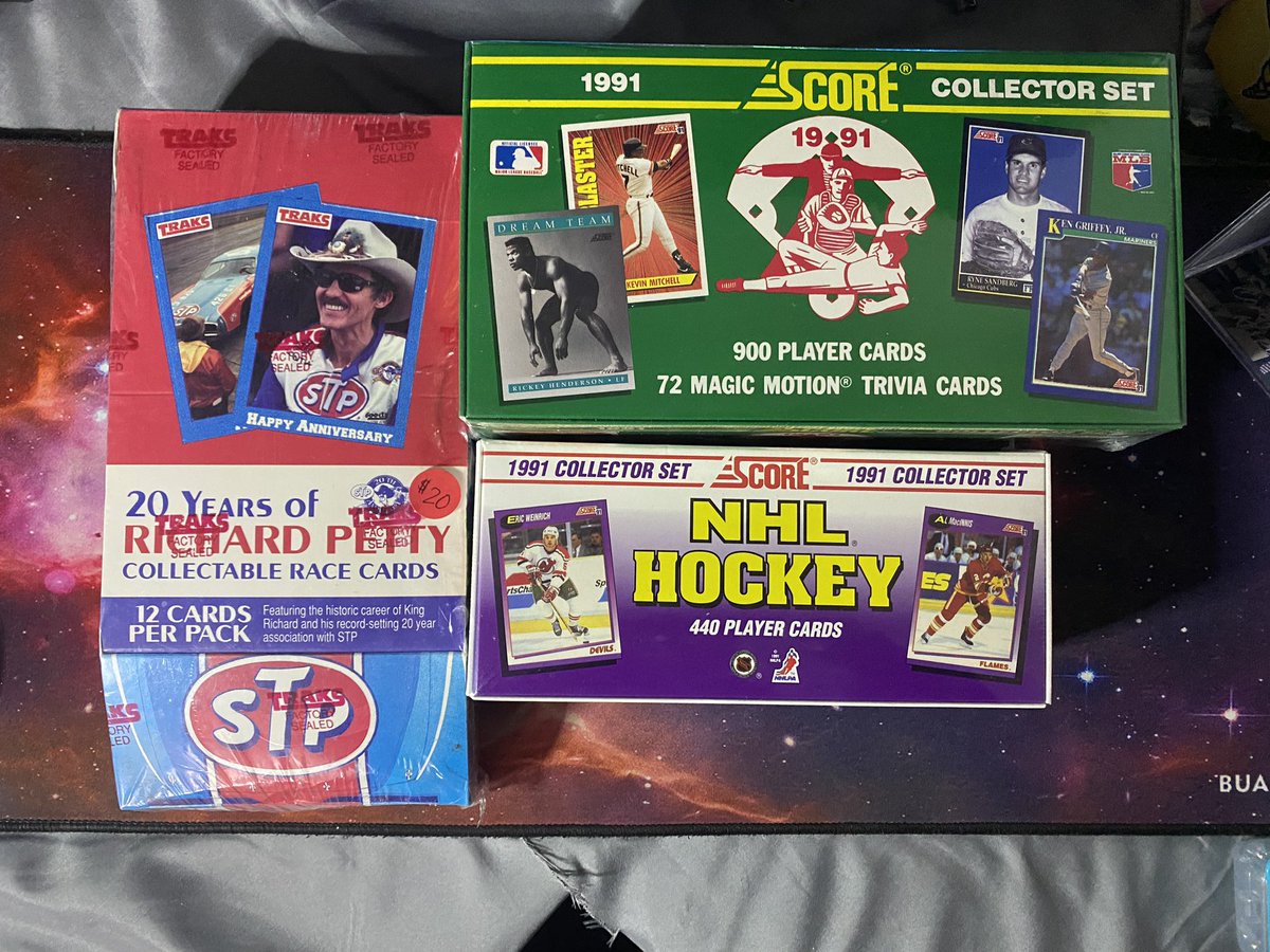PapisSports's tweet photo. #PapisSubZeroStacker
Day 4: Misc
Sealed Wax
1990 Fleer - $6
1990 Score - $12
1988 Fleer - $10
1991 Fleer - $5
Richard Petty - $5
1991 Score - $5
1991 NHL Score - $8
*These items will make your Stack Calculated Shipping**
@HiveRetweets @GG_Hobby
@SleepyCards_RT https://t.co/IM76jaPYlF