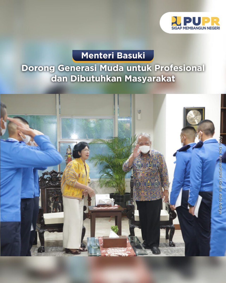 Di tengah aktivitasnya memimpin berbagai pembangunan infrastruktur di Indonesia, Menteri Basuki tak lupa memberikan perhatian dan masukan bagi generasi muda calon pemimpin masa depan Indonesia, lho. 

#SigapMembangunNegeri