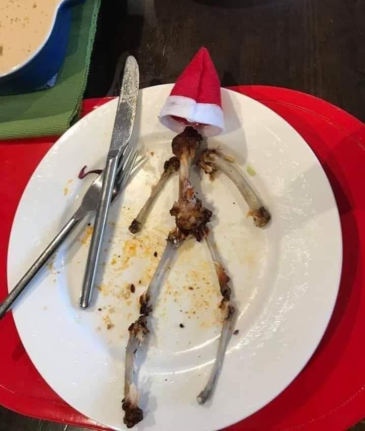 Another casualty of the Waffle House fight 
#MerryChristmas