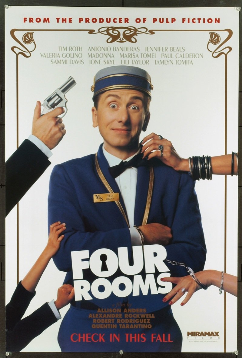It's now a #cultclassic, but that wasn't the case in 1995! Our #POTD for #DoNotTouchTuesday, is a film told by 4 different directors, taking place on #NewYearsEve in a fancy hotel. Check out #FourRooms! #timroth is great as the thread who holds the movie together! #TheMisbehavers