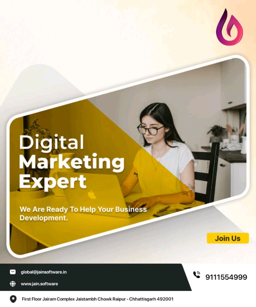 JainSoftware's tweet photo. #digitalmarketing #socialmedia #itcompany #chhattisgarh #JainSoftware #app #mobileapp #AI #raipur #softwarecompany #softwaredevelopment #cgmodel #businessidea #india #programmics https://t.co/crccAw0XGS