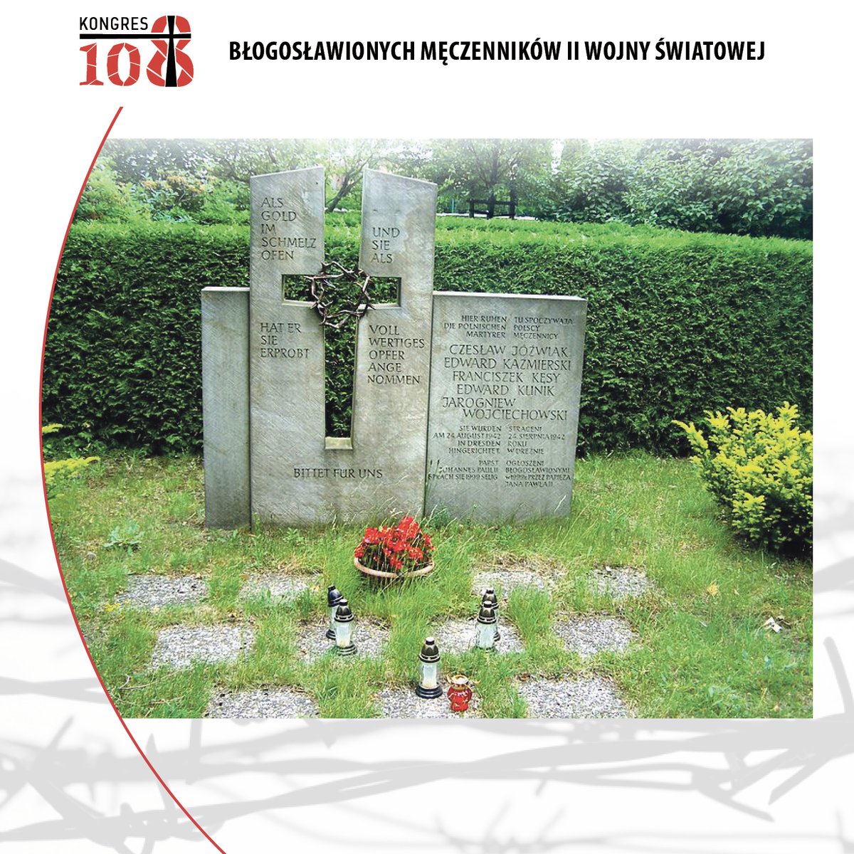1/2
Zaufaj Panu! W skład "Poznańskiej piątki", liderów katolickich organizacji młodzieżowych, wchodzili Czesław Jóźwiak (1919-1942), Edward Kaźmierski (1919-1942), Franciszek Kęsy (1920-1942), Edward Klinik (1919-1942), Jarogniew Wojciechowski (1922-1942).