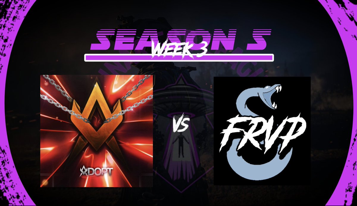 Paid Entry Season 5 Week 3 Matchup! (2-0) <a href="/Adoptggs/">Team Adopt❤️🖤</a> (Div Nexus) VS (2-0) <a href="/FrostedVipers/">Frosted Vipers</a> (Div Eclipse)