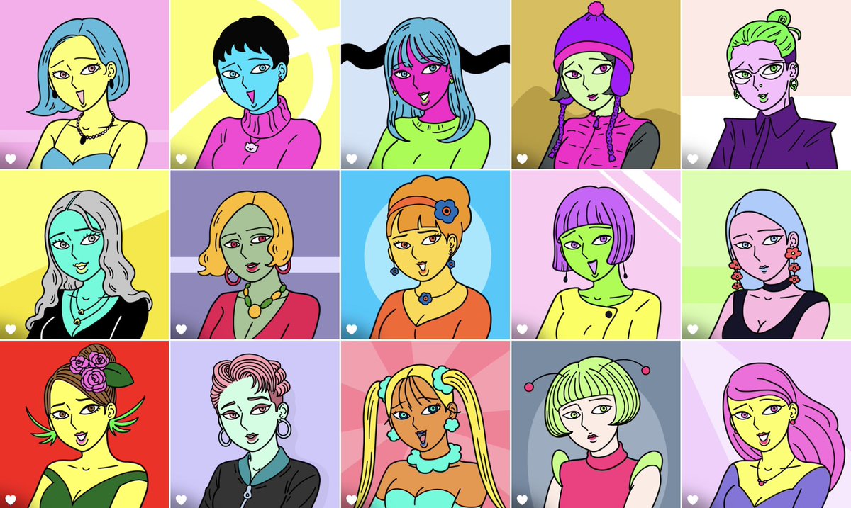 この画像はプロトタイプだけど、こんな感じでいろんなYUCALILITHを作っていき、ひとりのYUCALILITHからそれぞれ表情や色の違う1点ものの8パターンをさらに作ります。初回の24点は完売で、新作は2023年1月1日に公開展示予定です。初回価格(¥4000)を継続するかは考え中…!

https://t.co/YEjxfh0lkE 