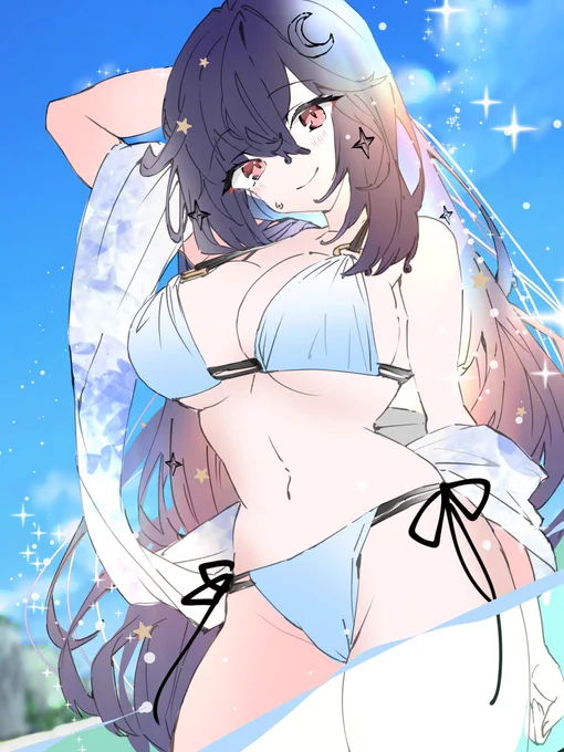 #skeb #wip 水着たのしッ 