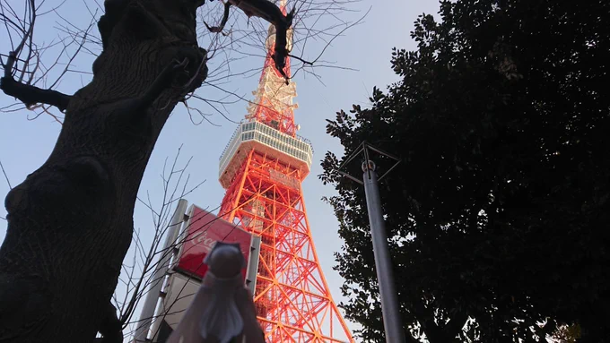 10年以上住んでたのに一度も行った事がなかった東京タワー  やはりでっかい 