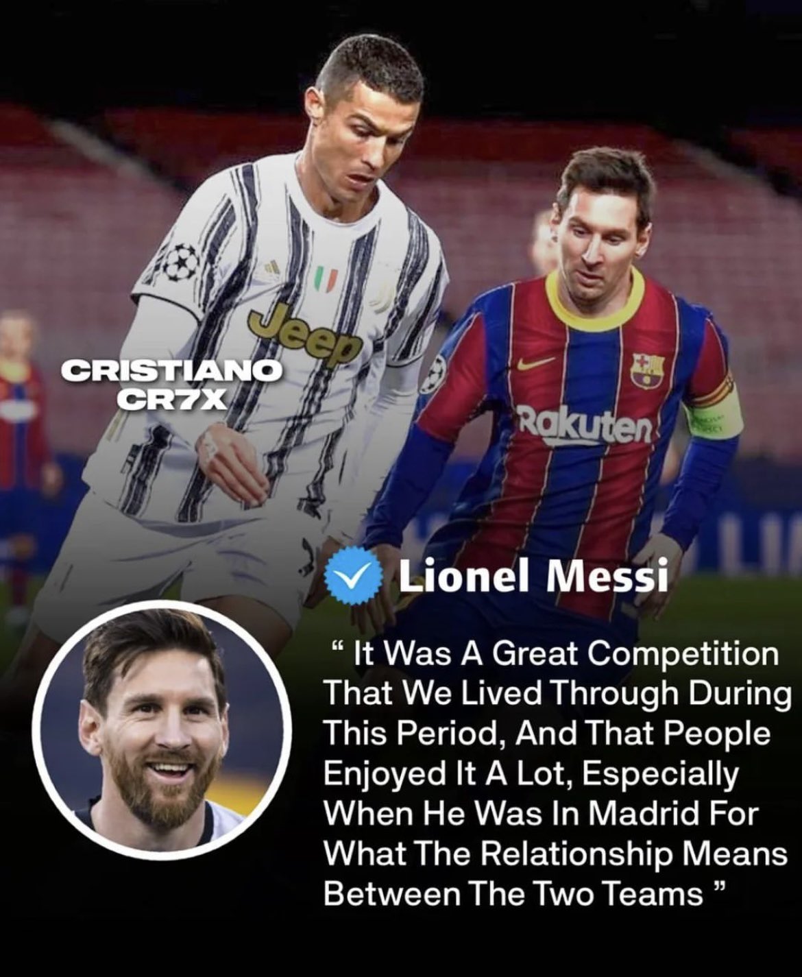 Frank Khalid OBE on X: Lionel Messi the 🐐 talking about