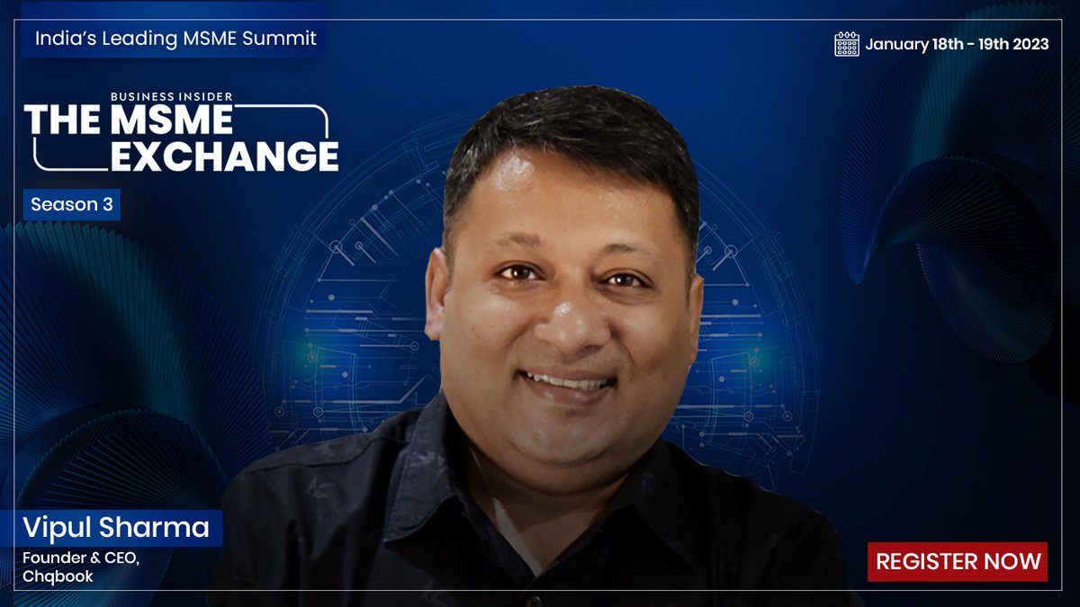 Expensive access to capital remains a major challenge for MSMEs. How can small businesses overcome this hurdle?  

Hear our guest speaker, Vipul Sharma (<a href="/vips26/">Vipul Sharma</a>)– Founder &amp; CEO, <a href="/chqbook/">Chqbook</a>, speak at <a href="/BiIndia/">Business Insider India🇮🇳</a>'s MSME Exchange in January 2023 about initiatives and solutions.