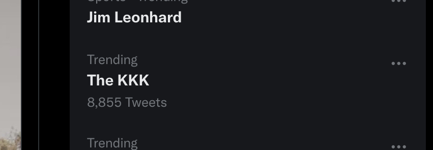 scoutgaming05's tweet photo. why tf is the kkk trending https://t.co/tJ1ERzk73q