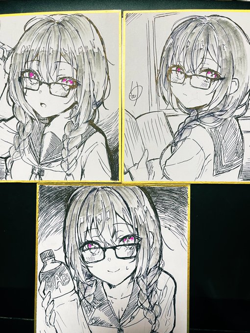 持ってくミニ色紙たち 