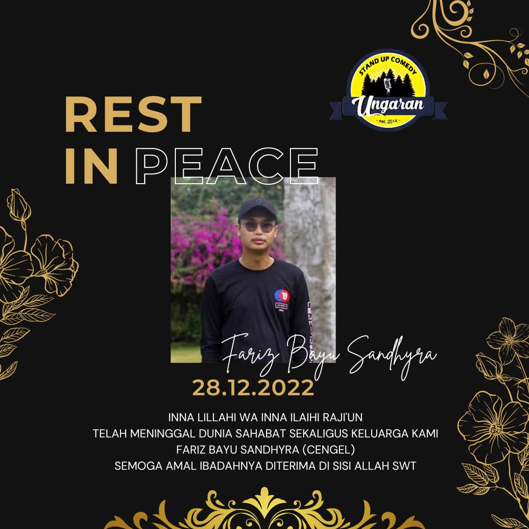 Mohon do'a nya teman2. Dini hari tadi, keluarga kami, Fariz atau biasa di panggil Cengel telah berpulang karena sakit tumor yang di deritanya. Semoga amal ibadah beliau diterima Allah SWT, dan di tempatkan di tempat terbaik. Aamiin 🙏🙏🙏