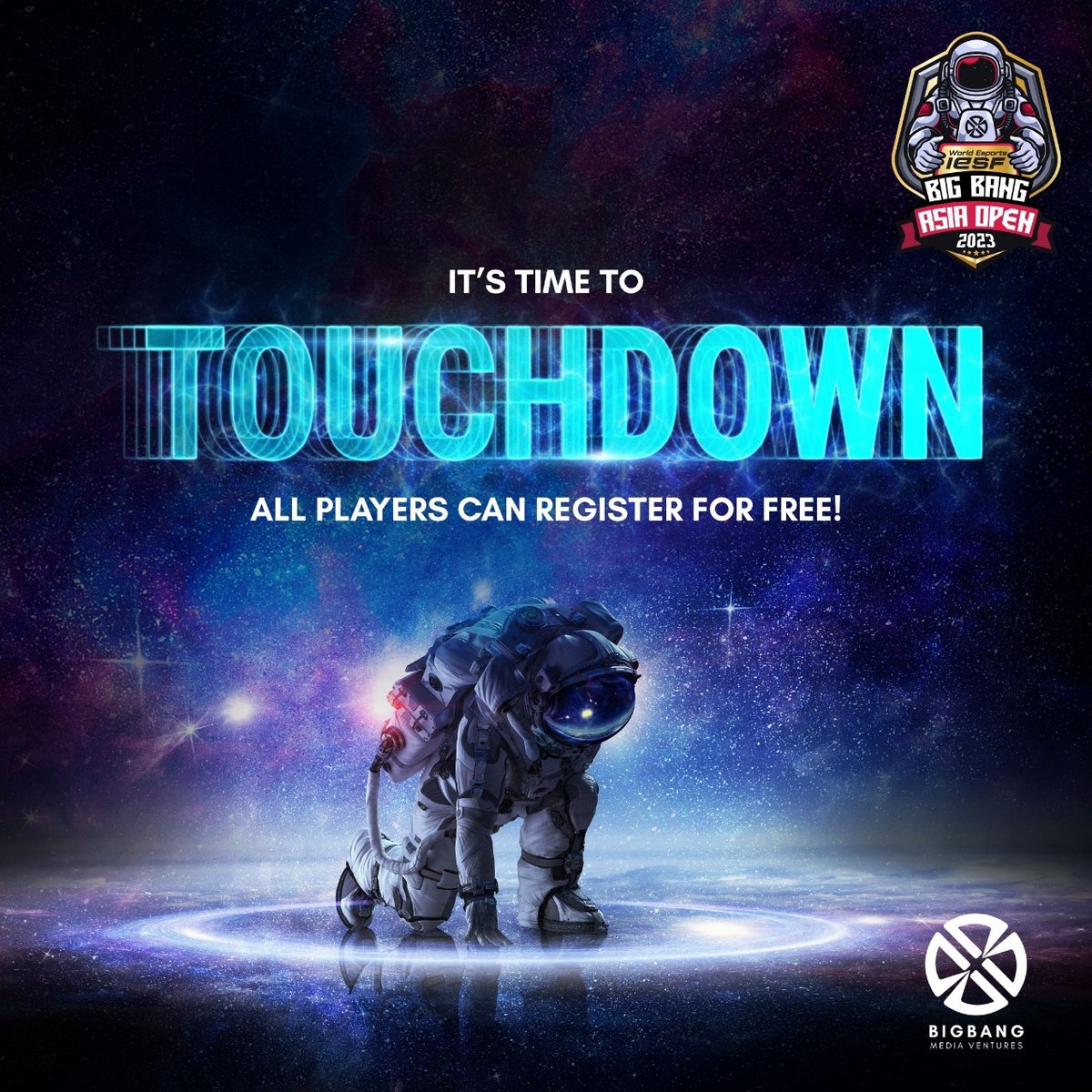 BigBangSports_'s tweet photo. The arena is open. Step in for some sporty action and make your mark with a bang.

Register now! Link in bio

#iesfBigBangAsiaOpen2023 #BBAO #PlayAndWin #Esports #gaming #IESF #gamer #gaminglife #instagaming https://t.co/UgWQKCplvO