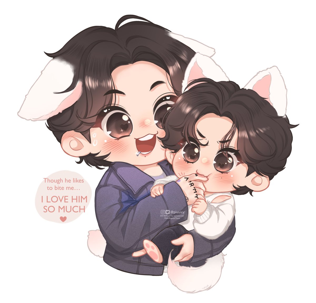 piuuvy's tweet photo. 🐰: Wanna come to see my lil cat 😉

#taekook #kookv #국뷔 #태국 https://t.co/DlpzV2lsnI