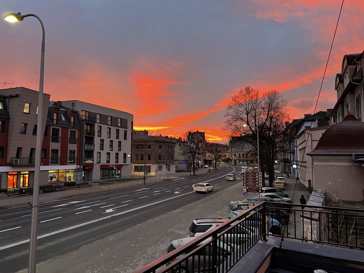 Niebo płonie nad Jelenią Górą :-)