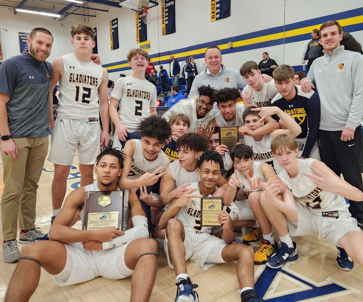 South Allegheny SD (@southallegheny) on Twitter photo 🏆Tournament Champions🏆
SA wins Holiday Basketball Tournament with 23 pt WIN over Elizabeth Forward 66-43 <a href="/BryceEpps8/">Bryce</a> leads all scorers w/ 27 & named Most Outstanding Player <a href="/Mike_Michalski1/">Michael Michalski</a> adds 13 <a href="/Camepps7/">Cameron Epps</a> 8, <a href="/jestonb6/">jeston beatty</a> adds 7 & named All-Tourney <a href="/dashawncarter21/">Dashawn Carter ²</a> #1 Rebounder 🏆Tournament Champions🏆
SA wins Holiday Basketball Tournament with 23 pt WIN over Elizabeth Forward 66-43 <a href="/BryceEpps8/">Bryce</a> leads all scorers w/ 27 & named Most Outstanding Player <a href="/Mike_Michalski1/">Michael Michalski</a> adds 13 <a href="/Camepps7/">Cameron Epps</a> 8, <a href="/jestonb6/">jeston beatty</a> adds 7 & named All-Tourney <a href="/dashawncarter21/">Dashawn Carter ²</a> #1 Rebounder