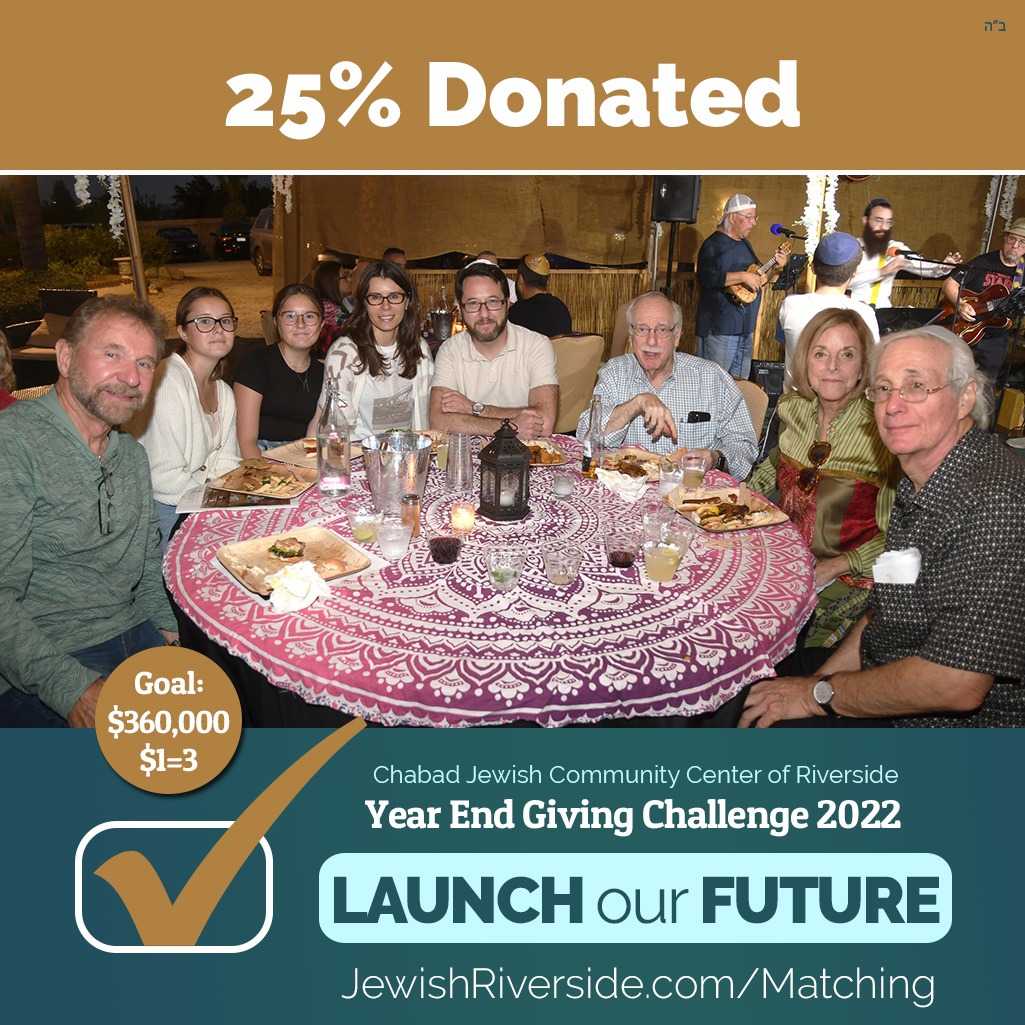 JewishRiverside's tweet photo. Be a part of growing Chabad’s signature warmth and care to extend to the students at UCR and the surrounding area college campuses. With your help, we will be able to bring the joy and the light of Judaism to hundreds of future leaders.
https://t.co/mf4vhyHasc https://t.co/aLTMlPyP1U