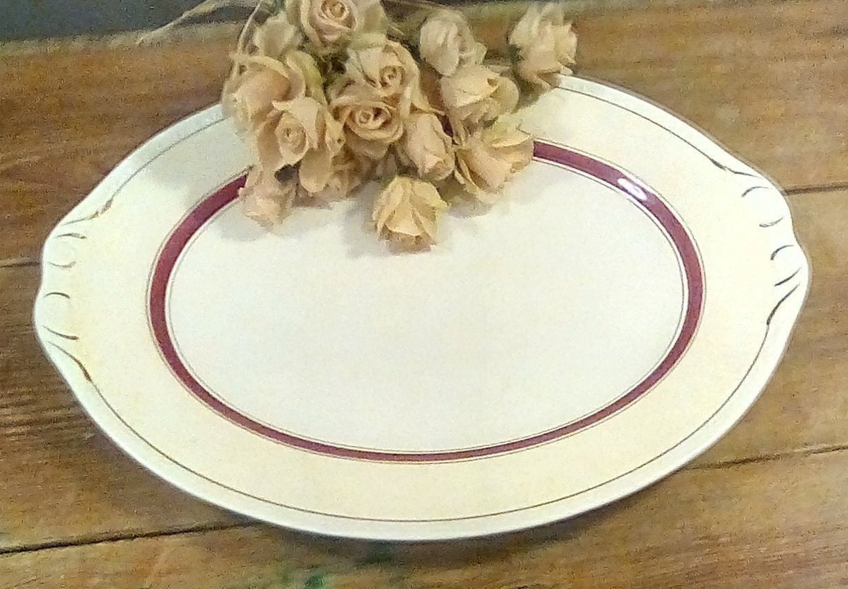 Vintage Porcelain Platter, Large Homer Laughlin Platter, 40s Eggshell Platter by Homer Laughlin, 1... etsy.com/listing/132147…
