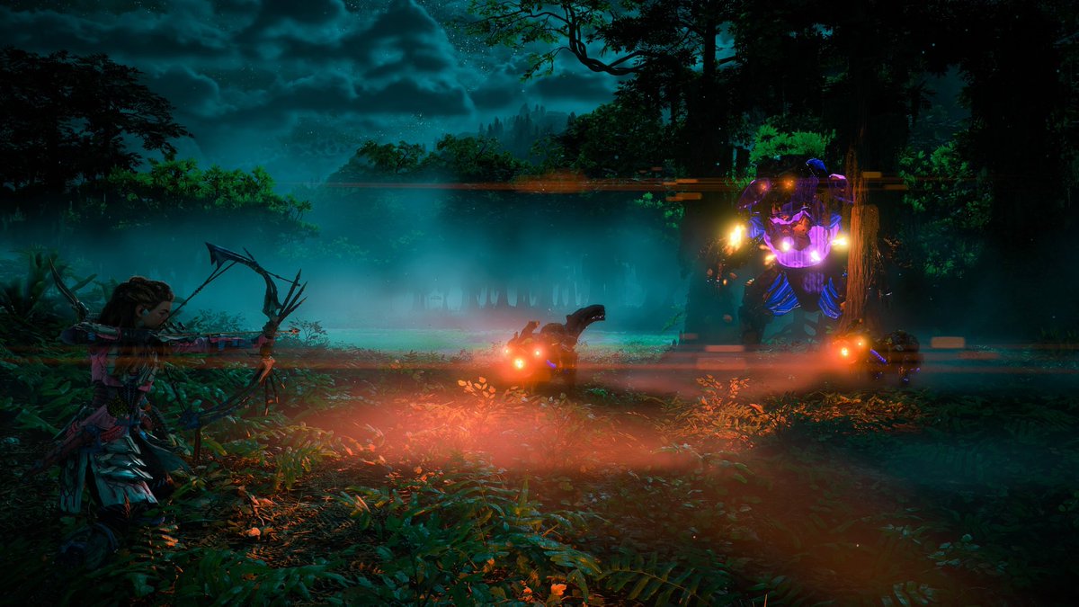 VengefulJester's tweet photo. Some nighttime Fireclaw #HorizonForbbidenWest #Aloy #Fireclaw #Watcher #BeyondTheHorizon #GOTY2022 https://t.co/OVExuHixsz