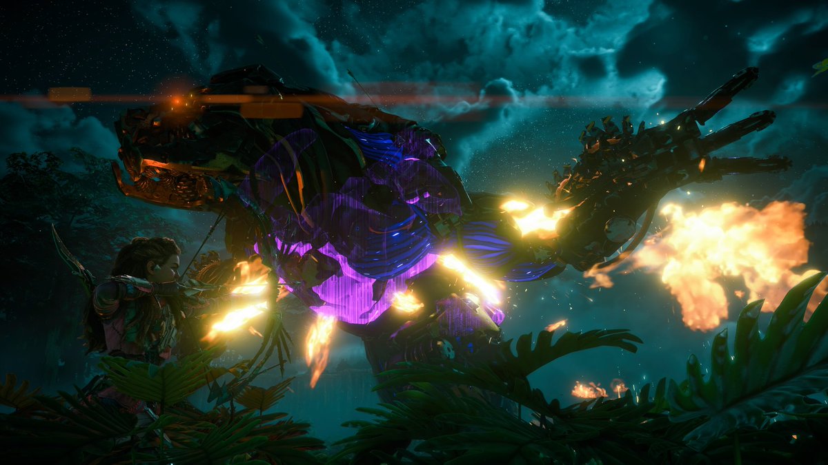 VengefulJester's tweet photo. Some nighttime Fireclaw #HorizonForbbidenWest #Aloy #Fireclaw #Watcher #BeyondTheHorizon #GOTY2022 https://t.co/OVExuHixsz