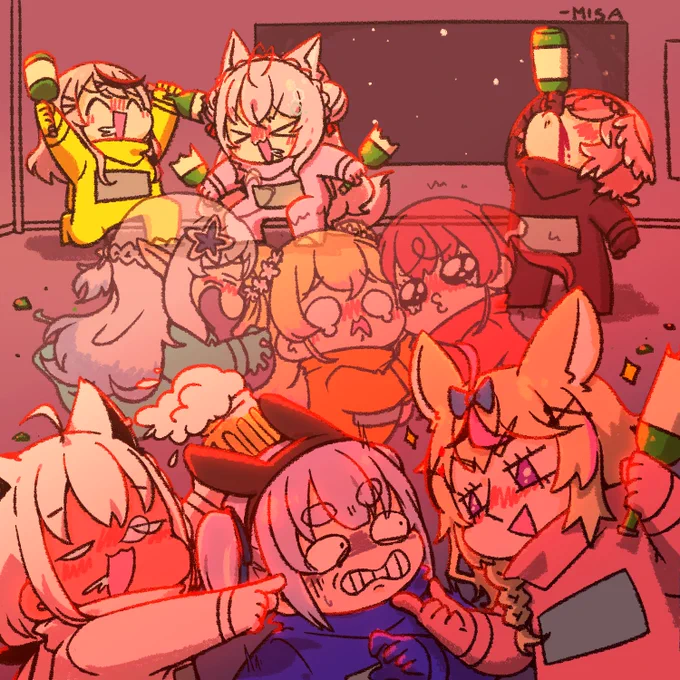 酔っ払いSAIKOU#ホロAmongUs#Luillust#こよりすけっち#さかまた飼育日記#絵まる#LamyArt#ねねアルバム#マリンのお宝#ぺこらーと#絵フブキ 
