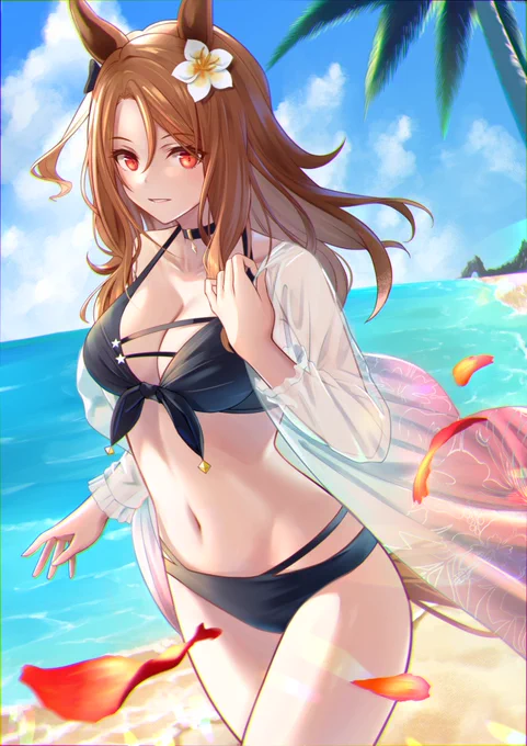 #今年も残りわずかなのでお気に入りの4枚を貼る 春夏秋冬から1枚ずつキングヘイロー。絵柄の変遷みたいになった。 