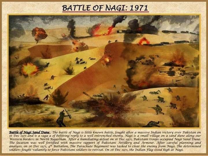 i_pawanSharma's tweet photo. #NagiDay

28 December 1971 

On this day, soldiers of #IndianArmy fought valiantly to capture #Nagi sand dune in #Rajasthan &amp; forced the enemy to retreat leaving behind a huge quantity of Arms &amp; Ammunition. https://t.co/vZE6DRrTDs