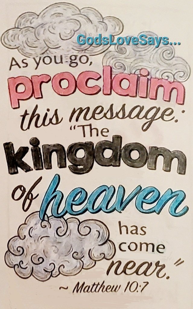 HornettPam's tweet photo. And as ye go, preach, saying, The kingdom of heaven is at hand.
Matthew 10:7 KJV
#GodsLoveSays #Matthew #preach #kingdom #heaven #athand https://t.co/pG5JjhIuc6