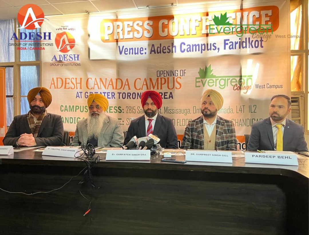 AdeshGroup's tweet photo. Adesh Group of Institutions has successfully conducted three press conferences at Chandigarh, Shri Muktsar Sahib and Faridkot regarding Opening of Adesh Canada Campus at Greater Toronto Area. 

We highly thanks to the media persons for the amazing coverage . https://t.co/O6wAgwS2rQ