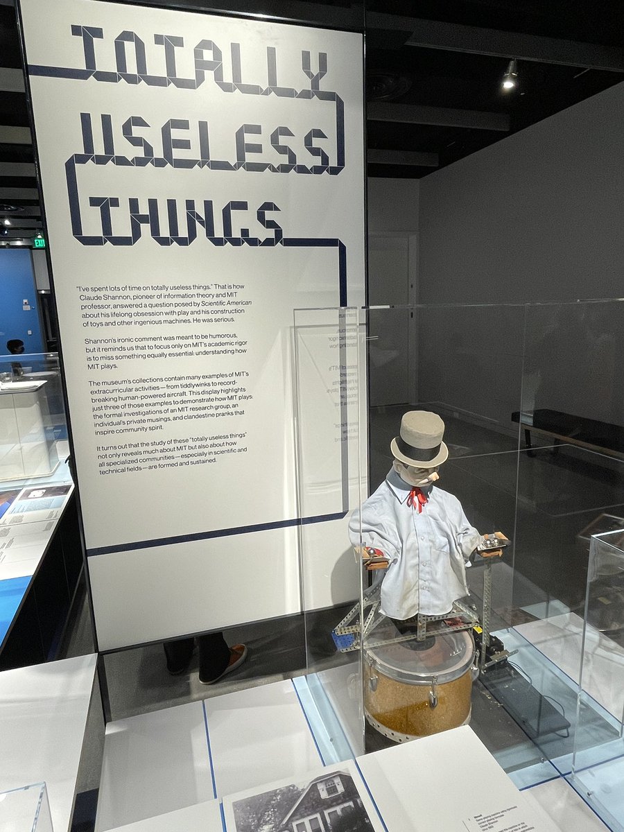 bhgross144's tweet photo. A few other favorites from todays @MITMuseum visit:
-Dissected geometrical solids
-#OneLaptopPerChild prototype (cc: @morgangames)
-#ClaudeShannon’s bounce #juggling robot
-#Kismet the emotion-simulating #robot w/bonus #FoxTrot comic (cc: @billamend)
#histSTM #histtech #robotics https://t.co/wobBTxjKDl