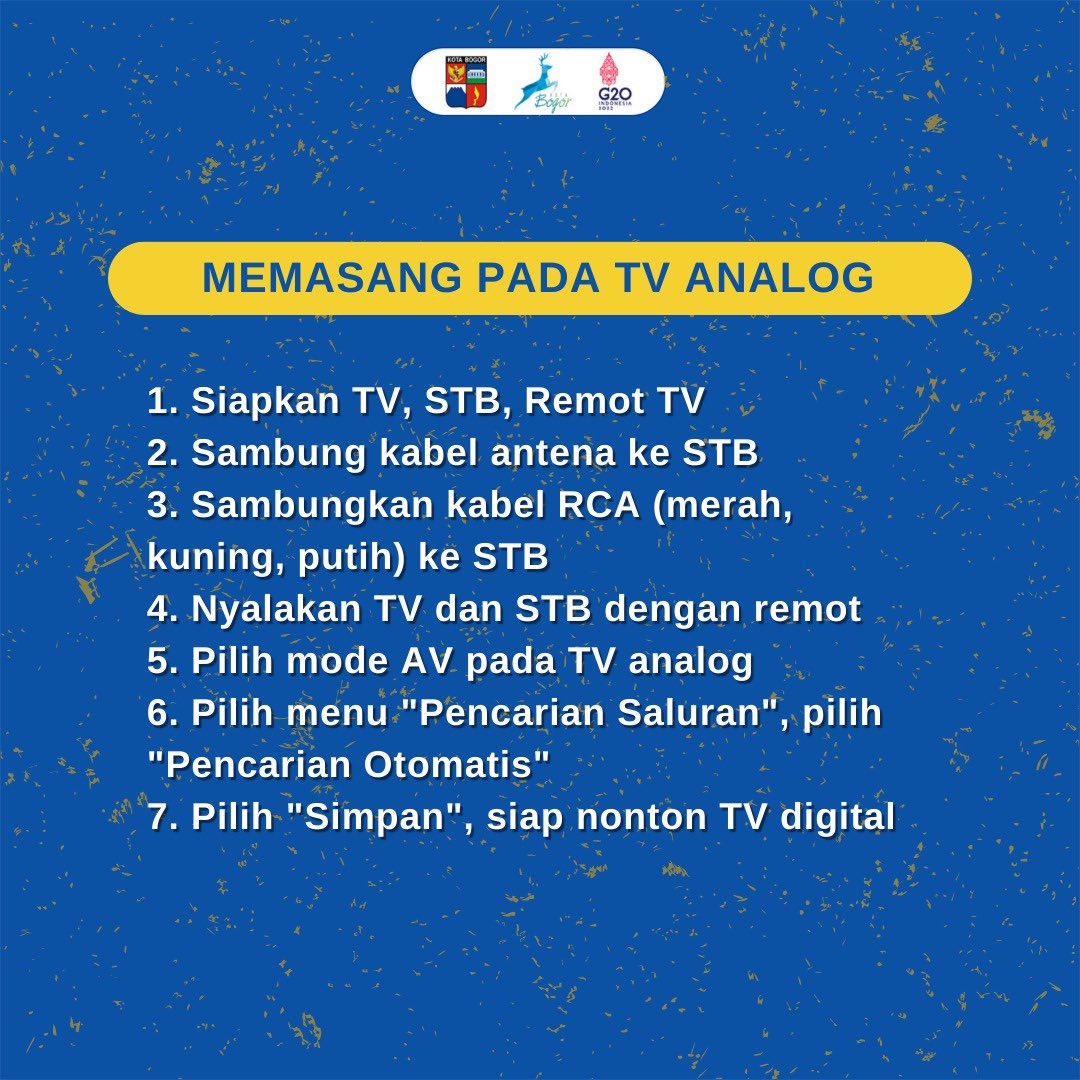 kominfobogor's tweet image. 3. Memasang pada tv analog

#SetUpBox
#DiskominfoKotaBogor
#PemkotBogor
#BogorSmartCity