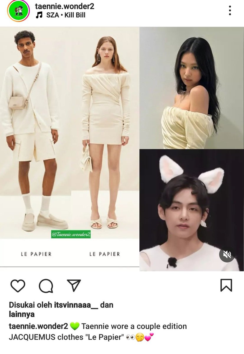 taeshannana's tweet photo. What are they trying to do? Doing lies willn't make your ship be real Taennie shit ,You can fool your followers,but not us, Army #TAENNIE #taennieisfake
#le papier is a collection of the latest from Jacquemus, many types of clothes are in it, but there isnt couple edition 🤡 https://t.co/nAPNRmKD8v
