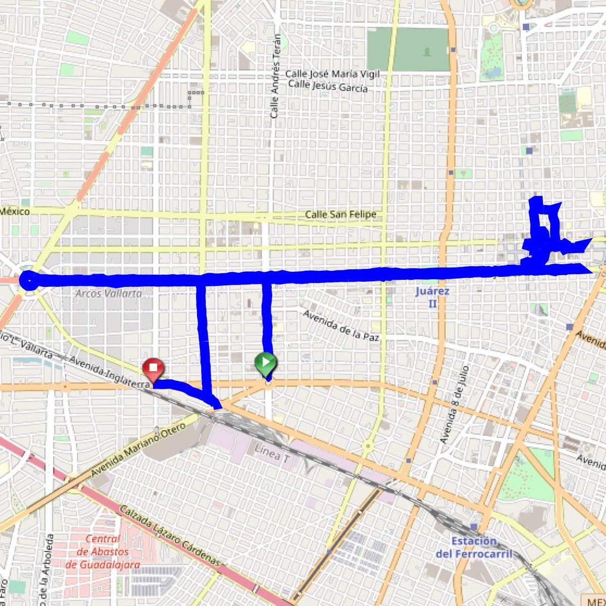 Pabme's tweet photo. Patinar con aplicación iSkate (https://t.co/OxziN8Cb3f) 14.4 km en 02:04:21, track: DNS_CONFIGURATION_ERROR https://t.co/c6D4fccpcm