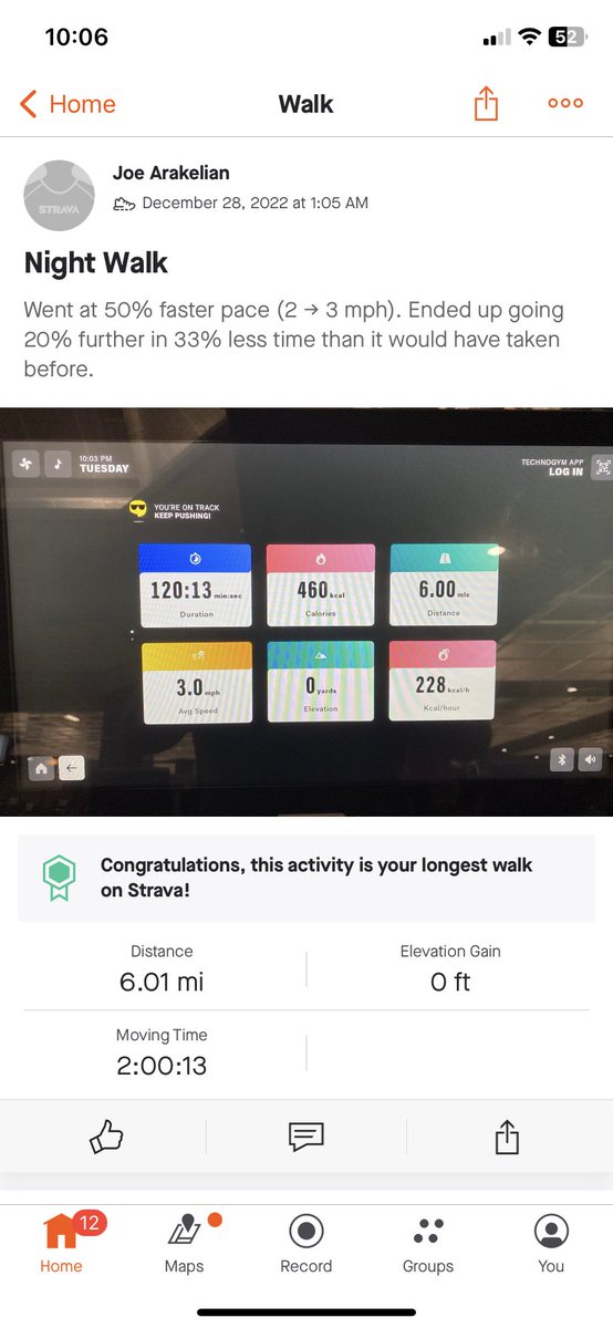 NotRaeth's tweet photo. Currently 270lbs trying to fix it. Just walked at 3mph for more than 5 minutes for the first time in almost 2 years. Just did it for 6 miles. Have come far from the 280, 1.5mph (for and hour) walker I was 2 months ago. https://t.co/KhOASh19kV