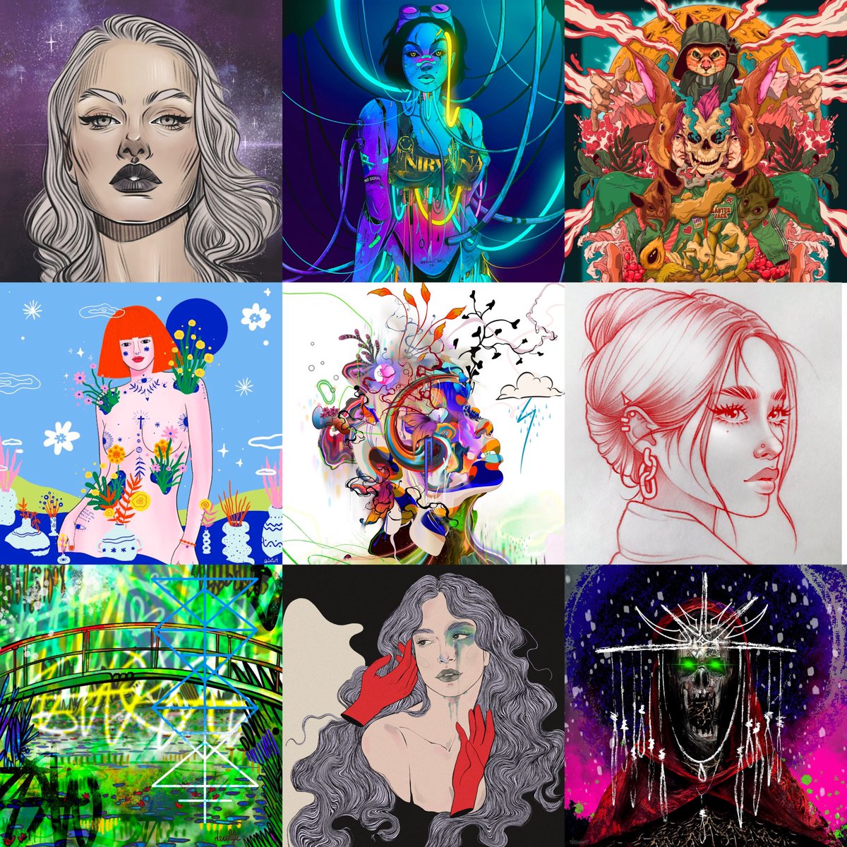 clarenceturing's tweet photo. A tour of my favorite artists &amp; collected 1/1 art from 2022 🤩🤩 All these pieces (and many more) hang proudly in my OnCyber museum space ✅ What a year!! Excited to continue building my collection in 2023 🫡

What are your favorite collected pieces from 2022?

#OGCollective https://t.co/JvTaUqecuw